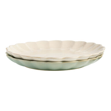 Scallop Rim Speckled Dinner Plate Scallop Rim Speckled Dinner Plate