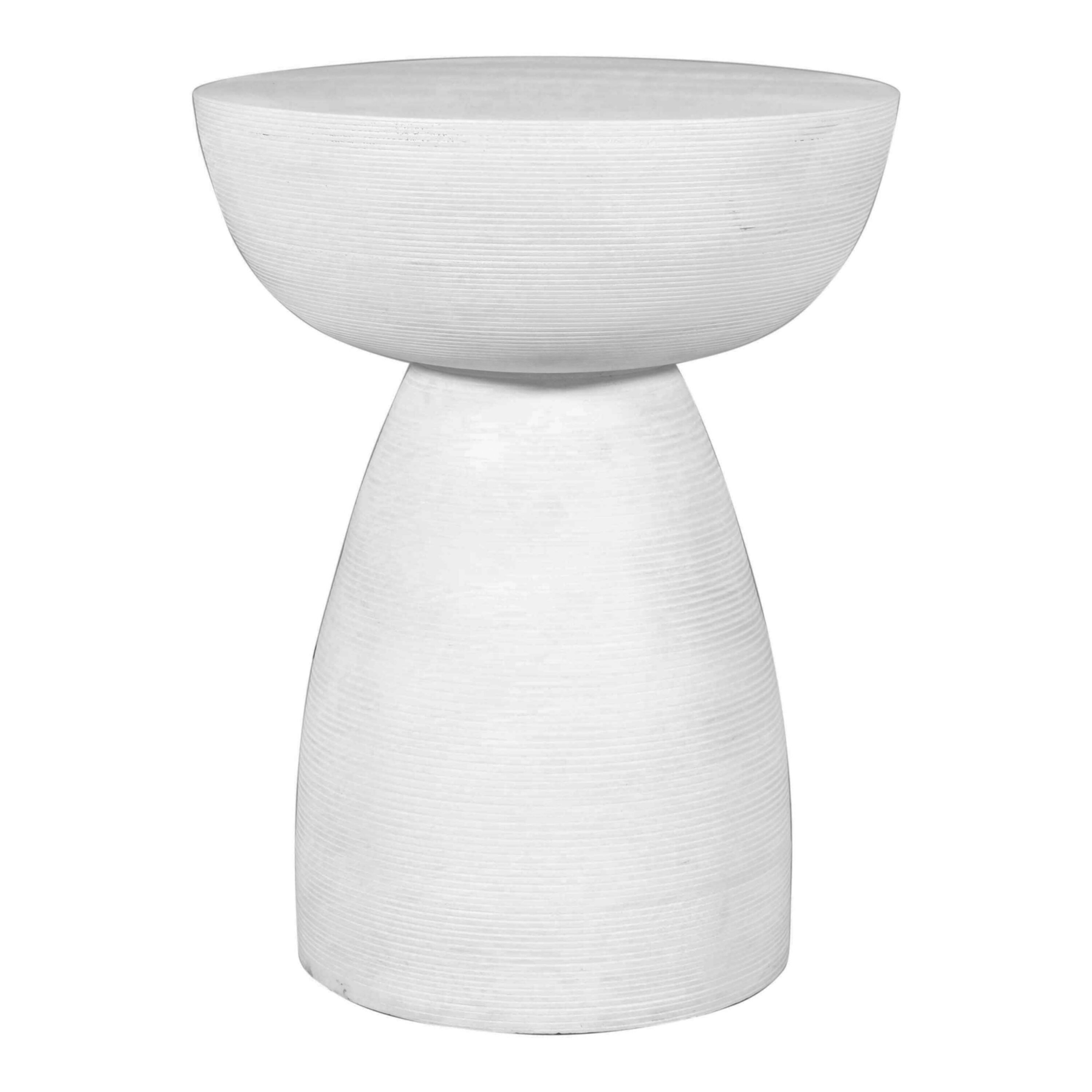 White Mango Wood Pedestal Side Table World Market