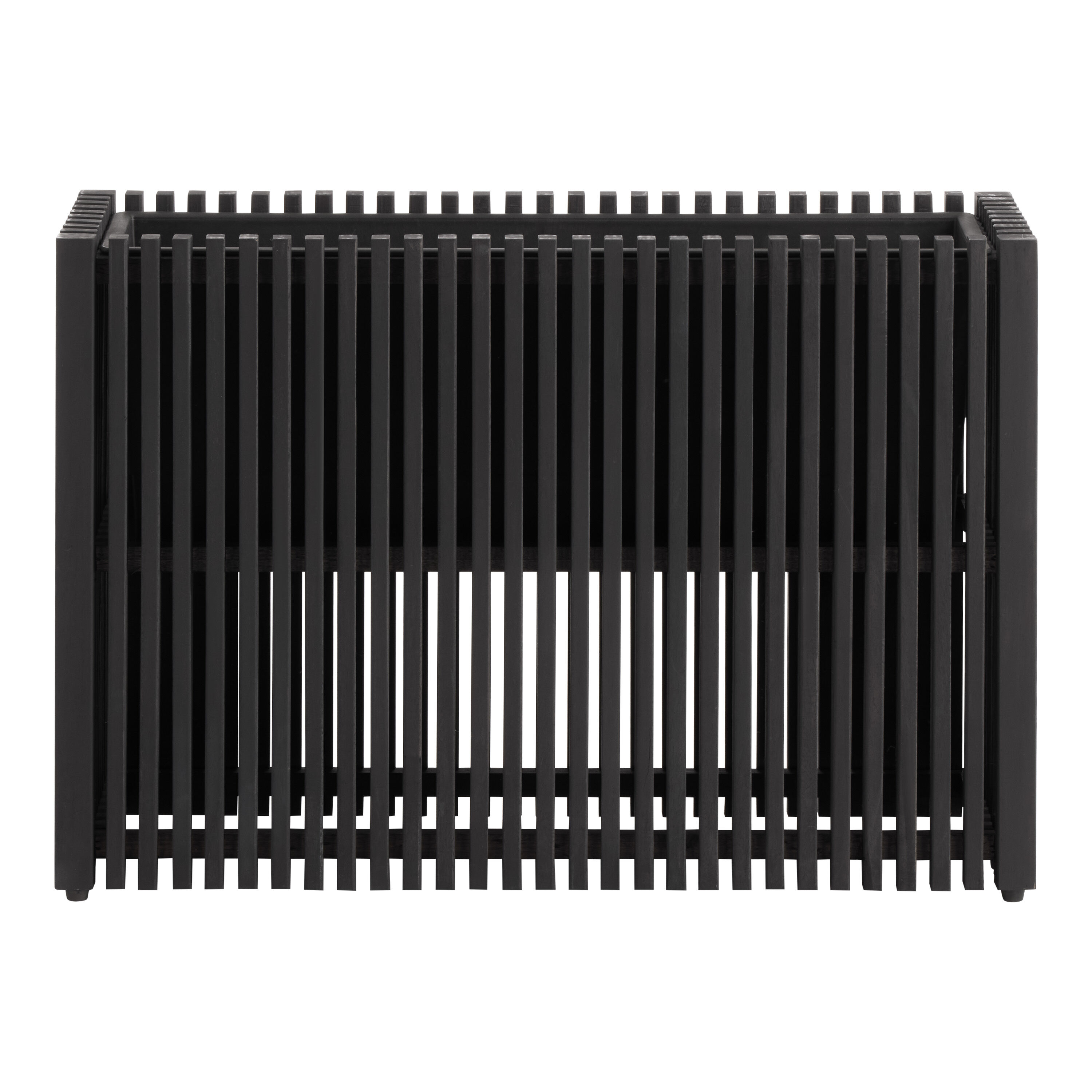 Rayne Long Charcoal Acacia Wood Outdoor Planter image number 2