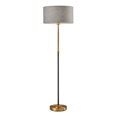 Troy Antiqued Brass And Black Floor Lamp Troy Antiqued Brass And Black Floor Lamp