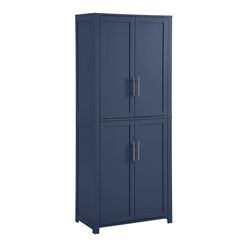 Fairbairn Tall Wood Kitchen Pantry Storage Cabinet