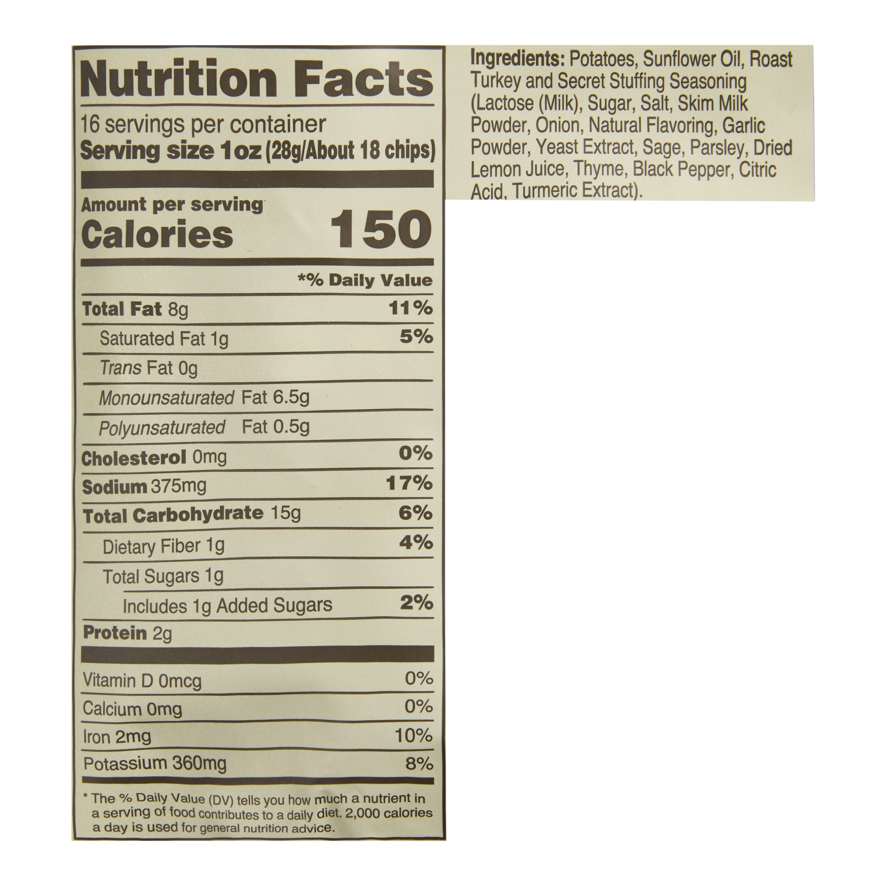 Keogh's Roast Turkey and Stuffing Potato Chips Party Size image number 1