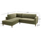 Camile Velvet Left Facing Sectional Sofa image number 4