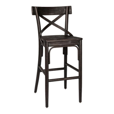 Bistro Distressed Wood Barstool Bistro Distressed Wood Barstool