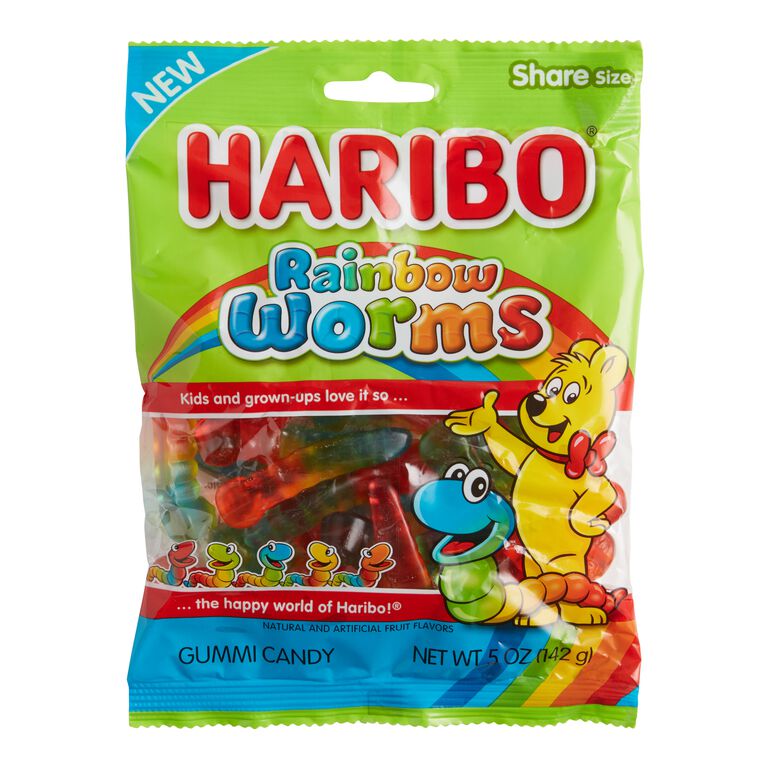 Haribo Sour Rainbow Pixel Gummy Candy Bag - World Market