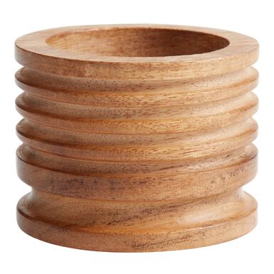 Turned Wood Napkin Rings Set of 4 Turned Wood Napkin Rings Set of 4