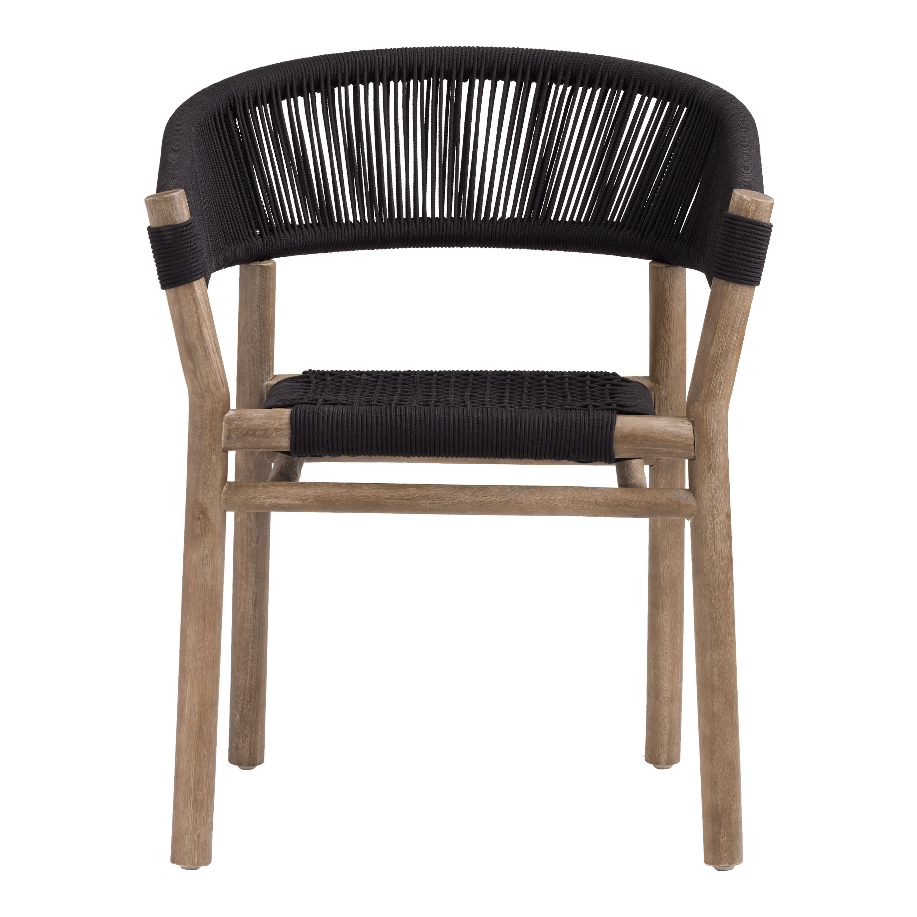 Antique white rope cabrillo outlet outdoor dining chair