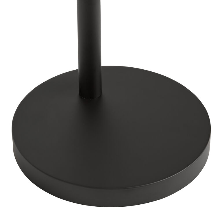 Raffia Globe and Metal 3 Light Adjustable Arc Floor Lamp image number 5