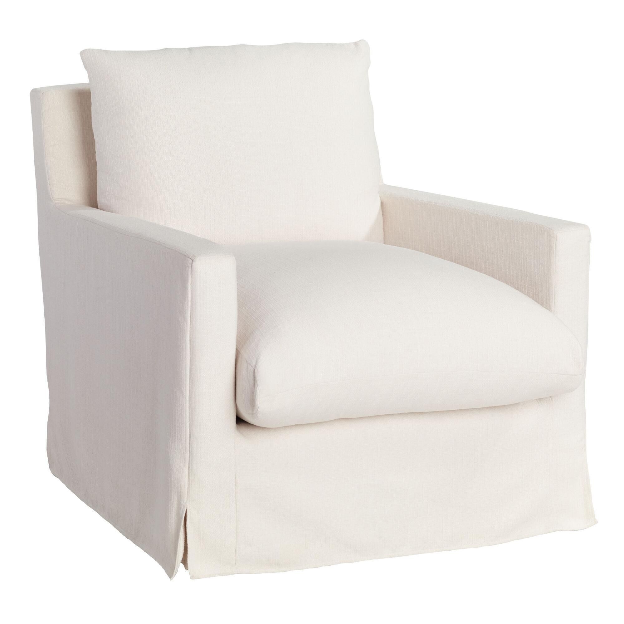World market ivory feather shop filled brynn sofa