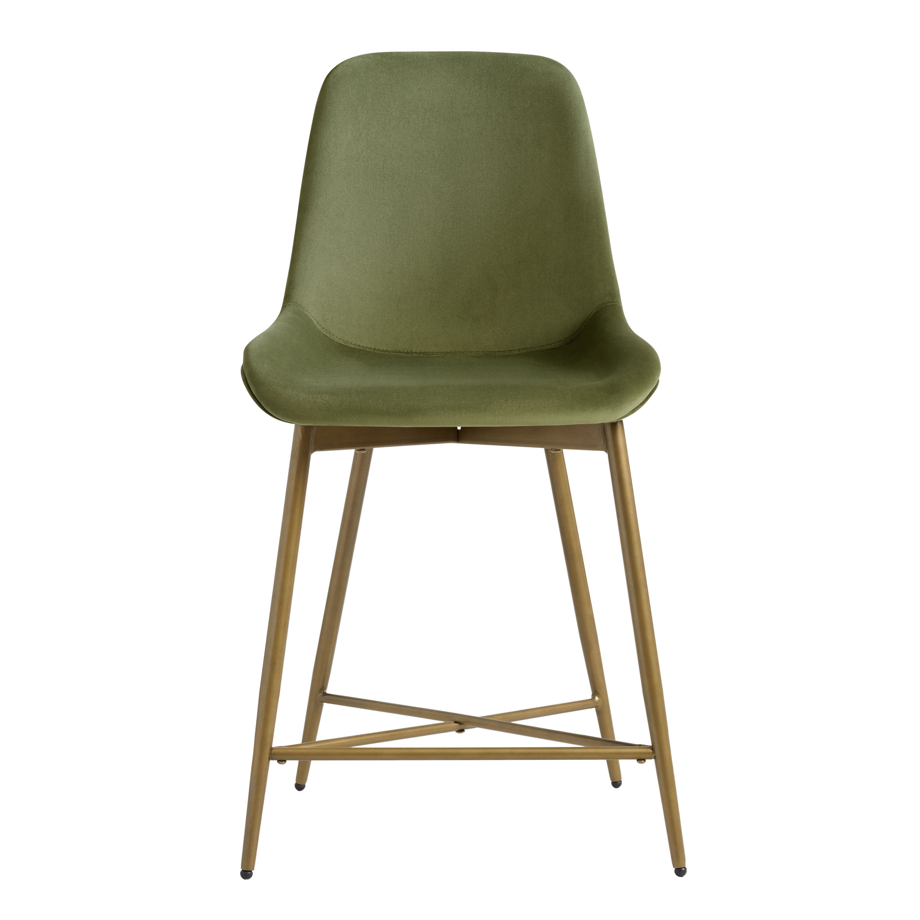 Tyler Velvet Upholstered Counter Stool image number 1