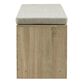 Lee Gray Storage Cube Bench With Cushion image number 3