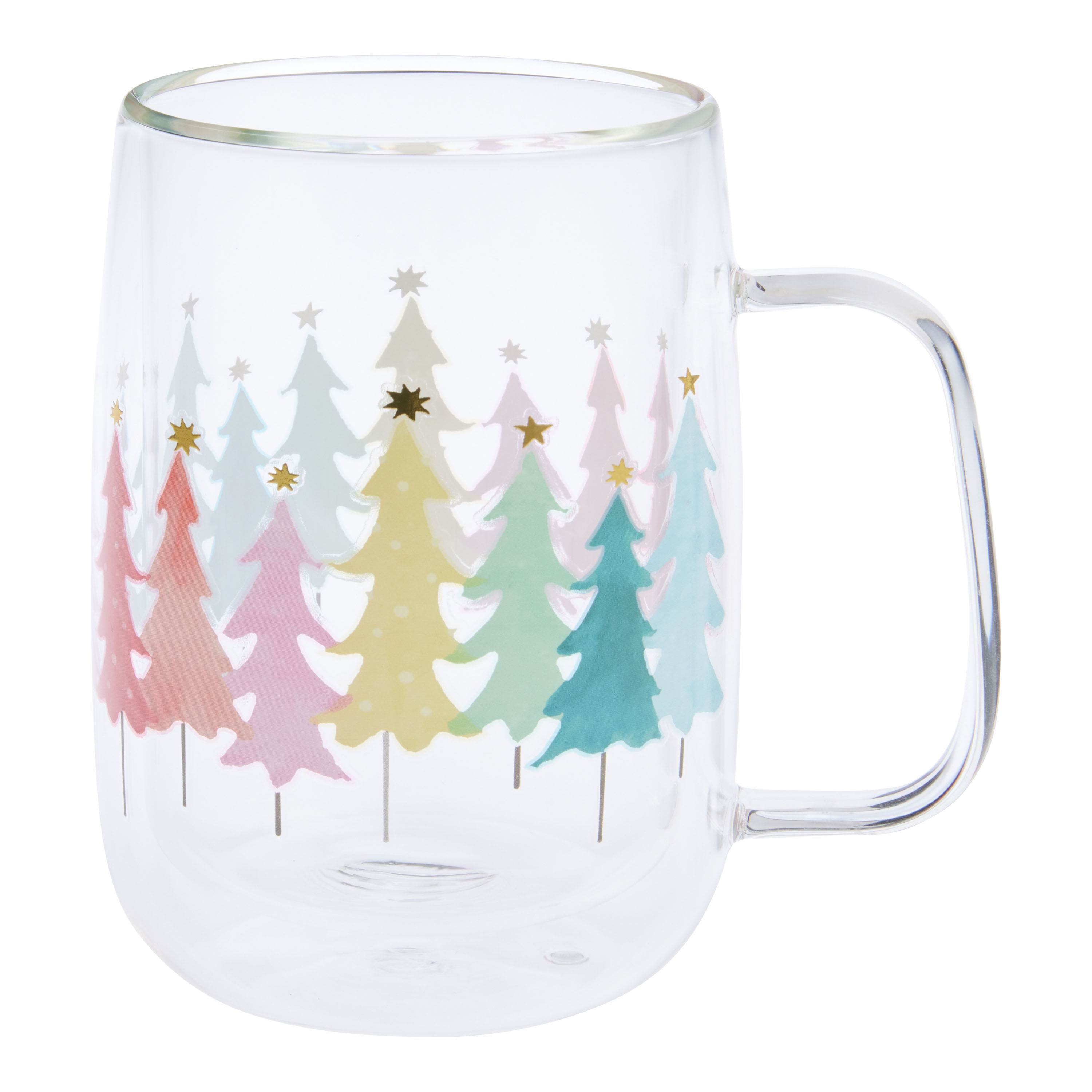 Holiday glass mugs on sale