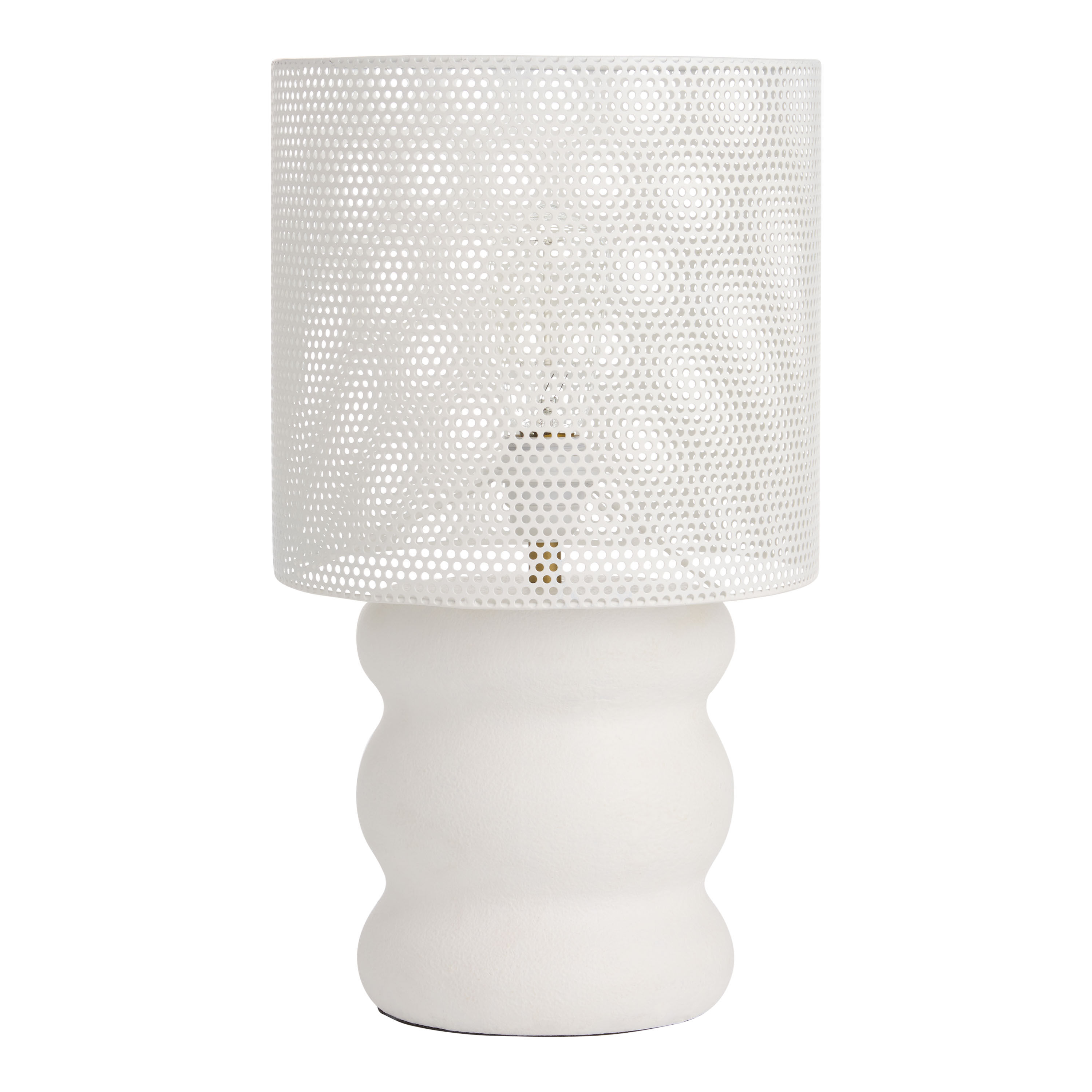 Round metal lamp cheap