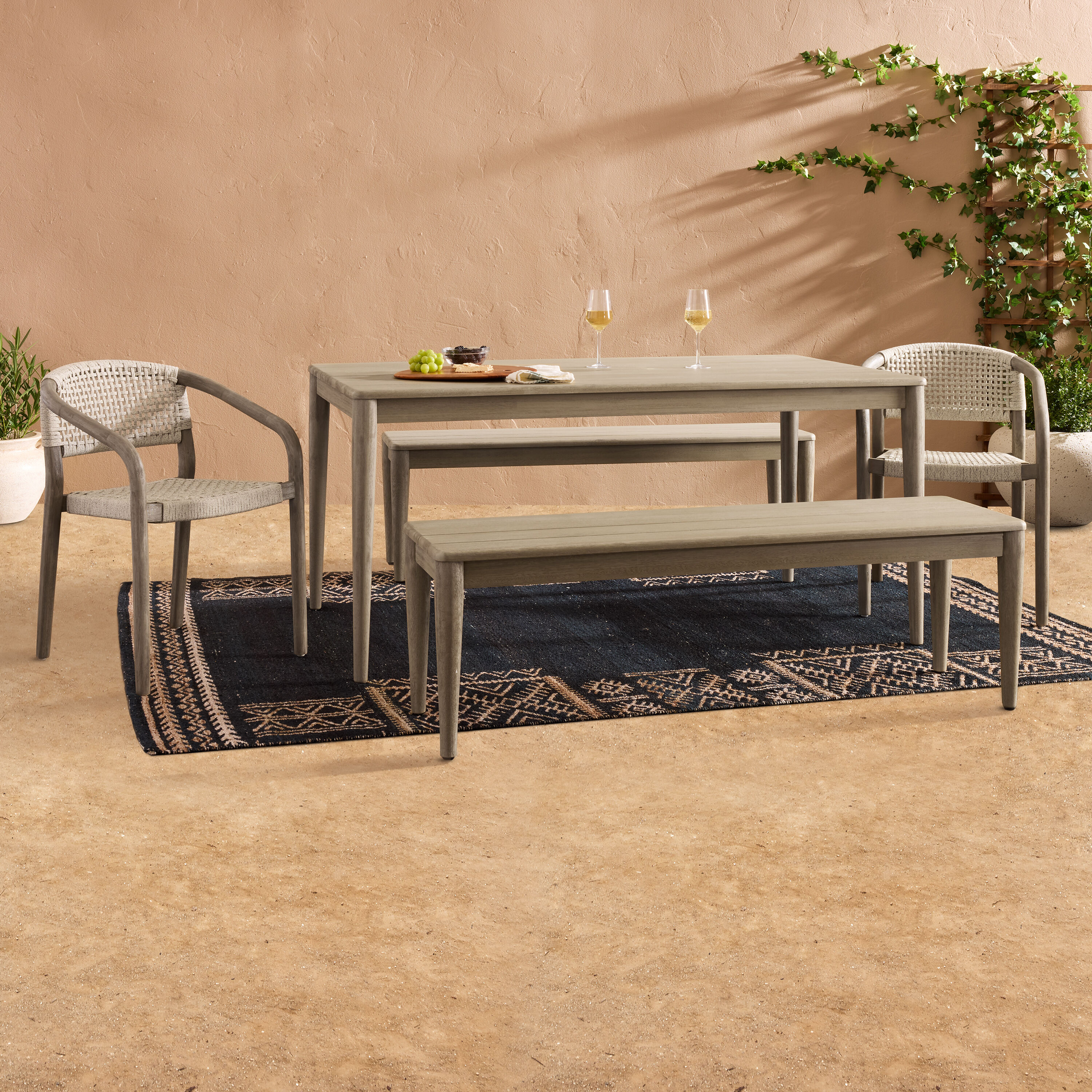 Miramar 5 Piece Outdoor Dining Set with Montara Chairs image number 0