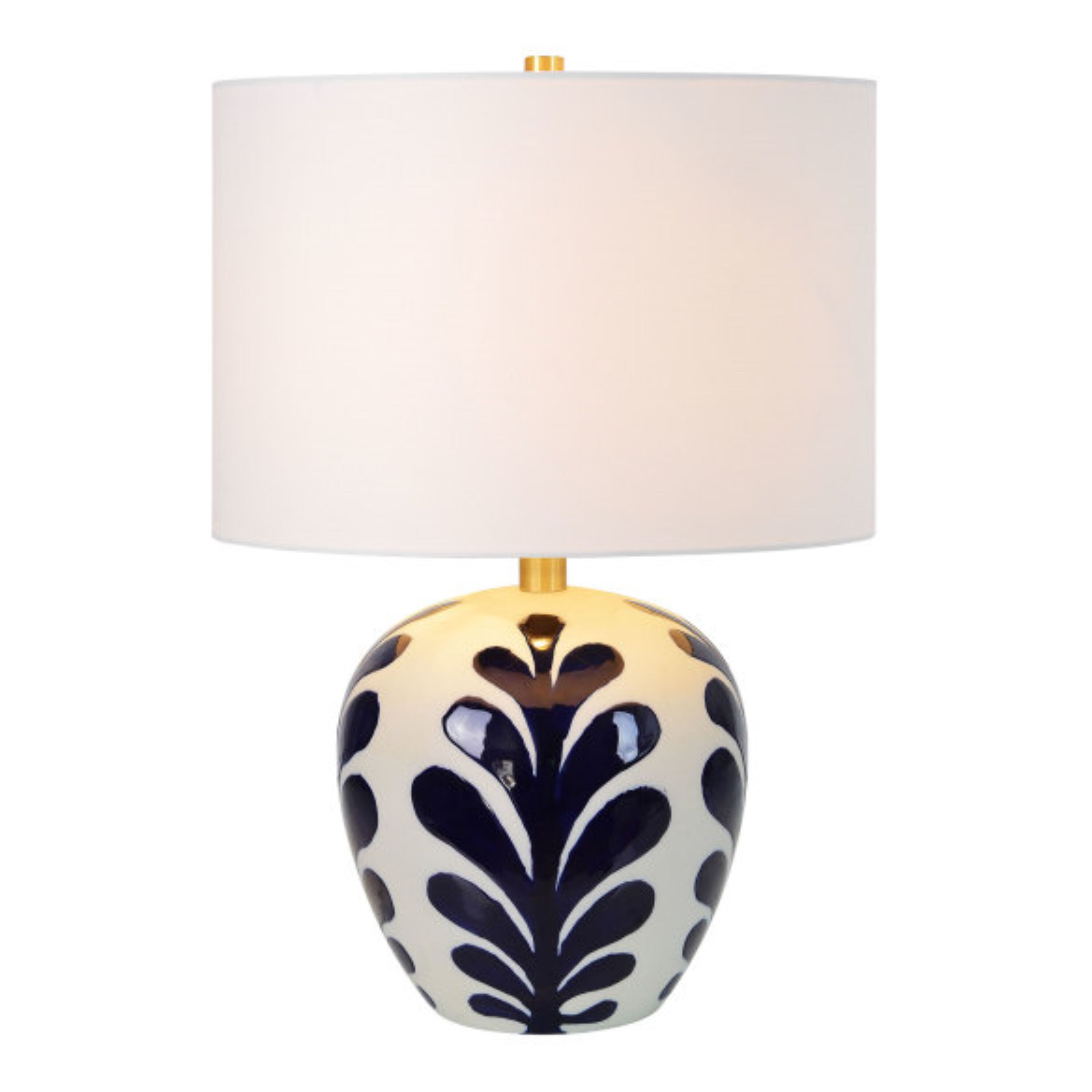 White and blue ceramic lamp cheap