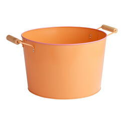 Orange And Pink Metal Party Tub