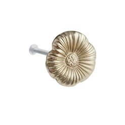 Gold Iron Flower Knobs 2 Pack
