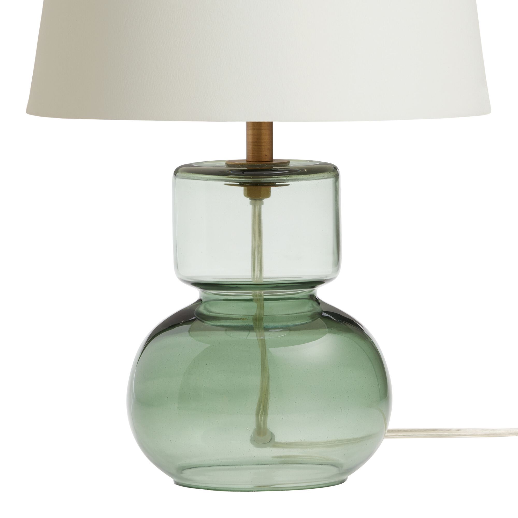 Olivia Green Glass Accent Lamp Base World Market