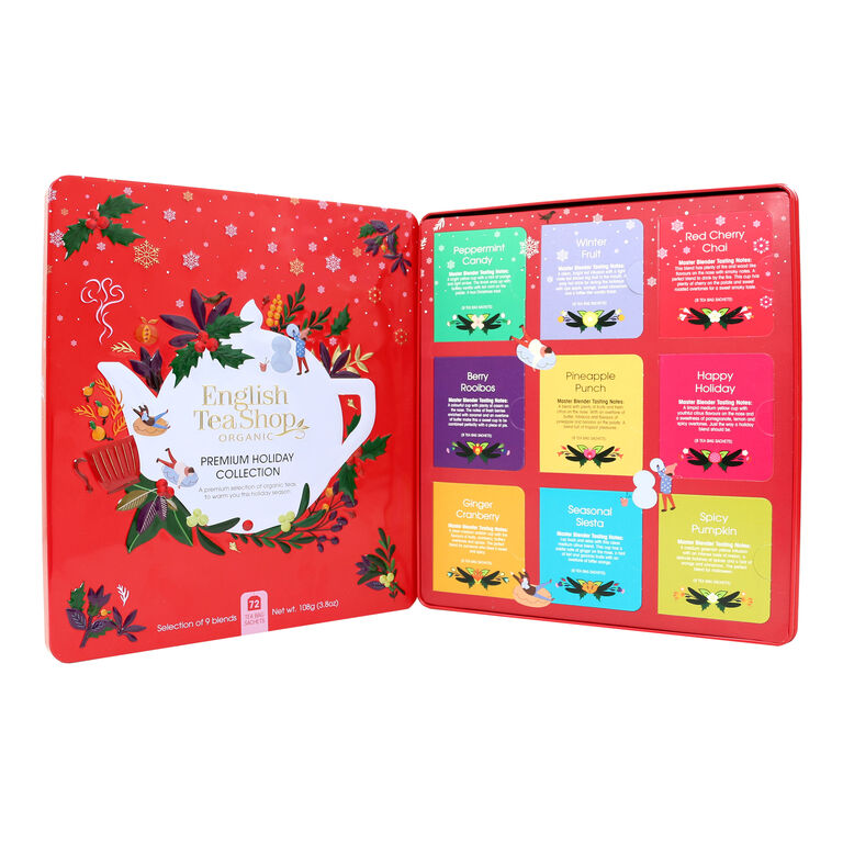 Organic Christmas Tea Box - Red Winter Selection - English Tea Shop