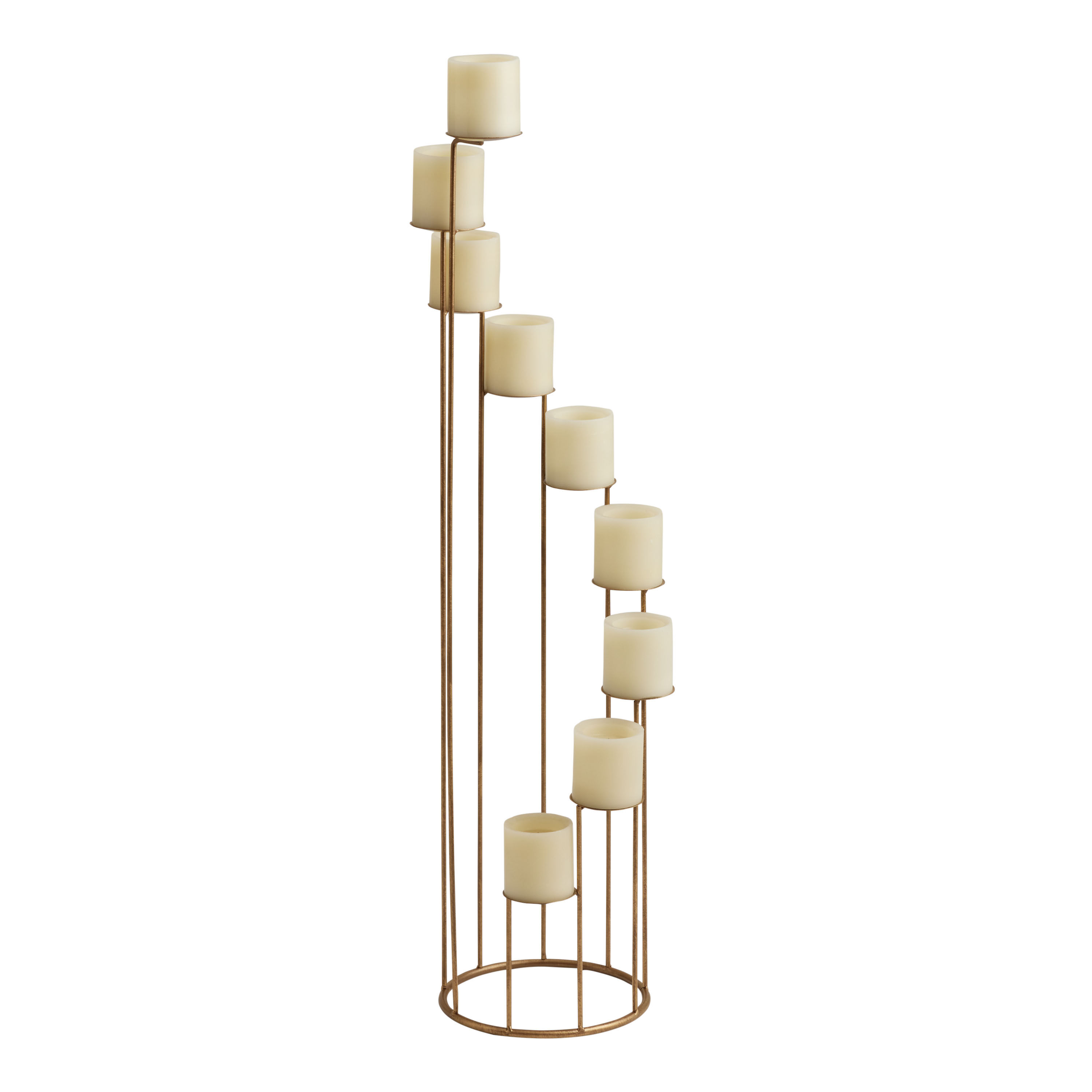 Tiered store candle holders