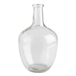 Long Neck Clear Glass Vase