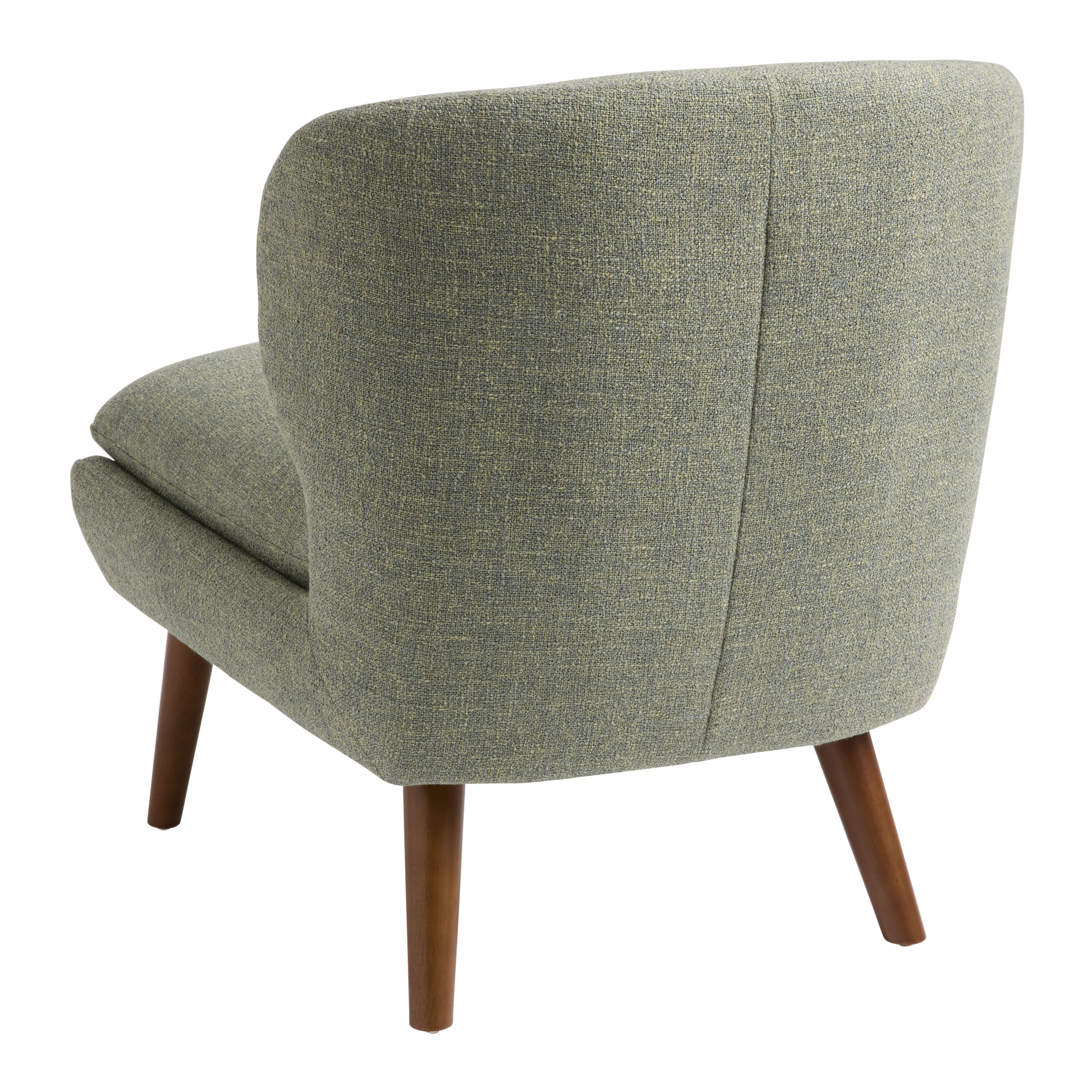 Floria Moss Green Mid Century Upholstered Chair World Market