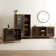 Kellen Fluted Glass and Vintage Walnut Sideboard image number 1