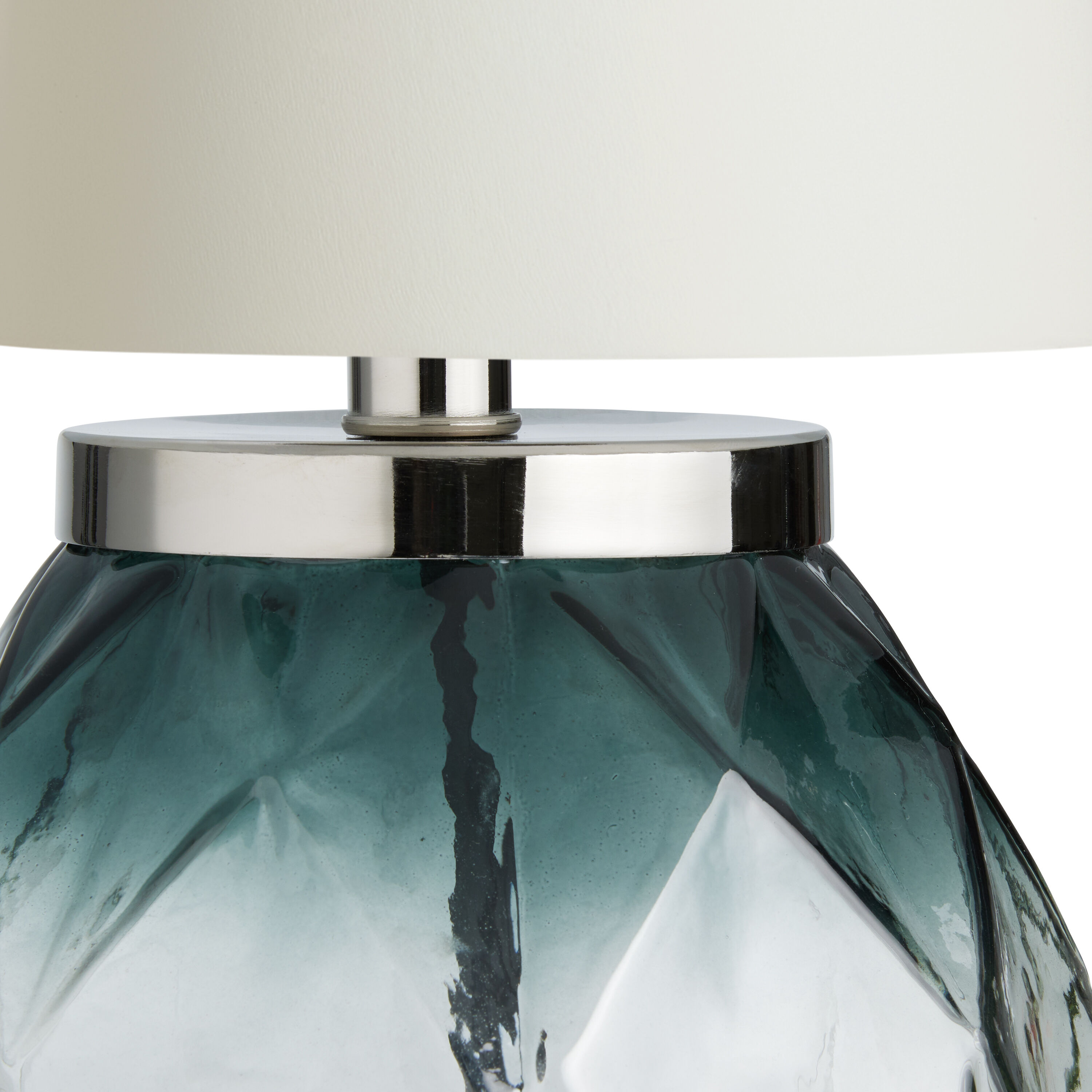 Grey glass lamp base outlet