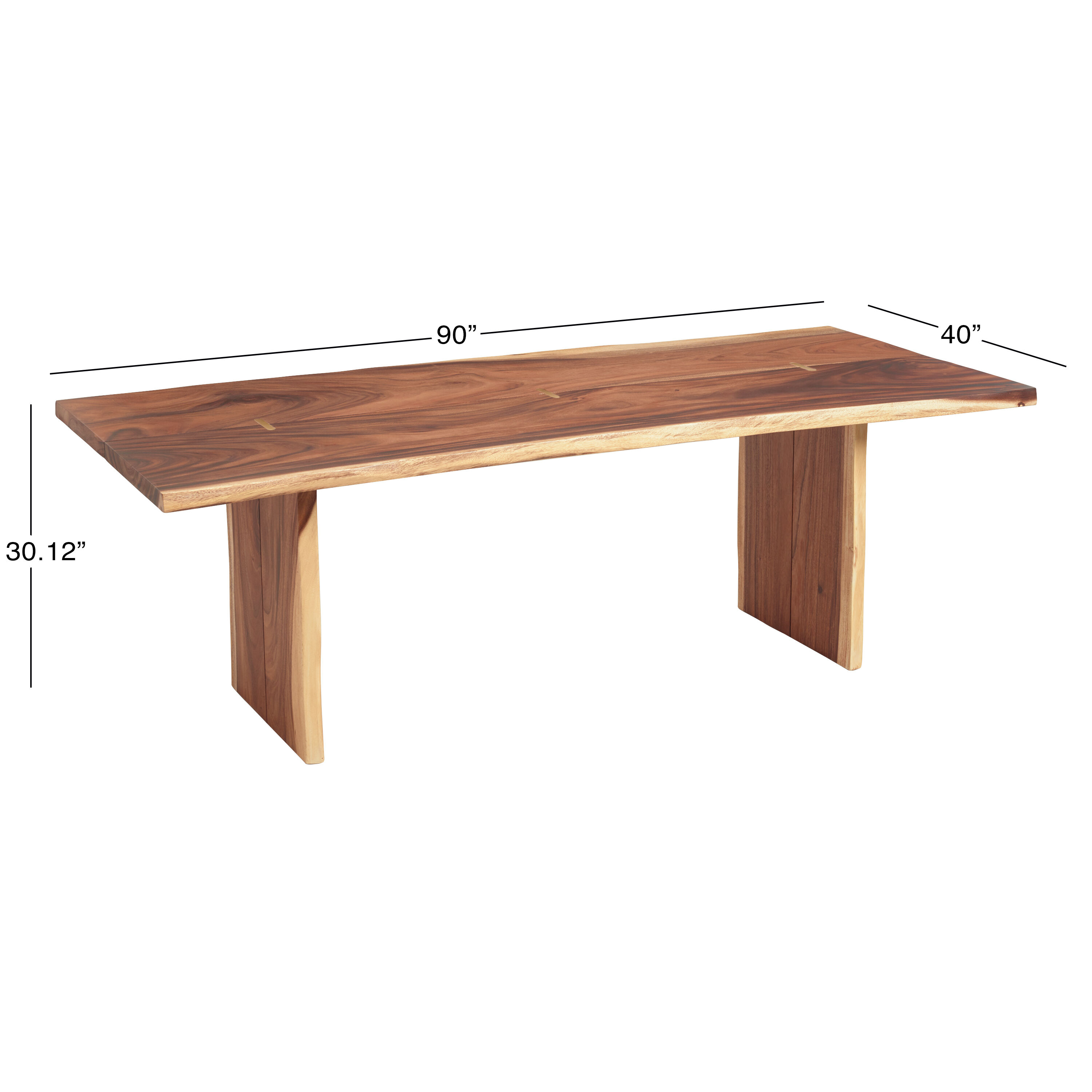 Sansur live edge sales dining table