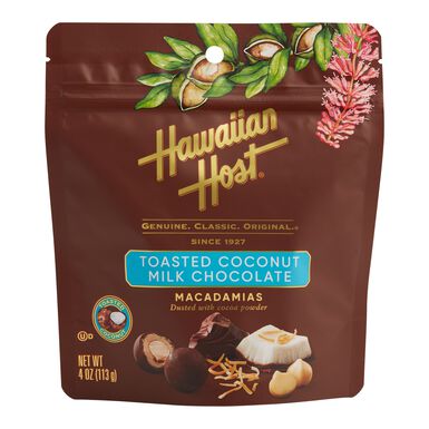 Hawaiian Host Toasted Coconut Milk Chocolate Macadamia Nuts Hawaiian Host Toasted Coconut Milk Chocolate Macadamia Nuts