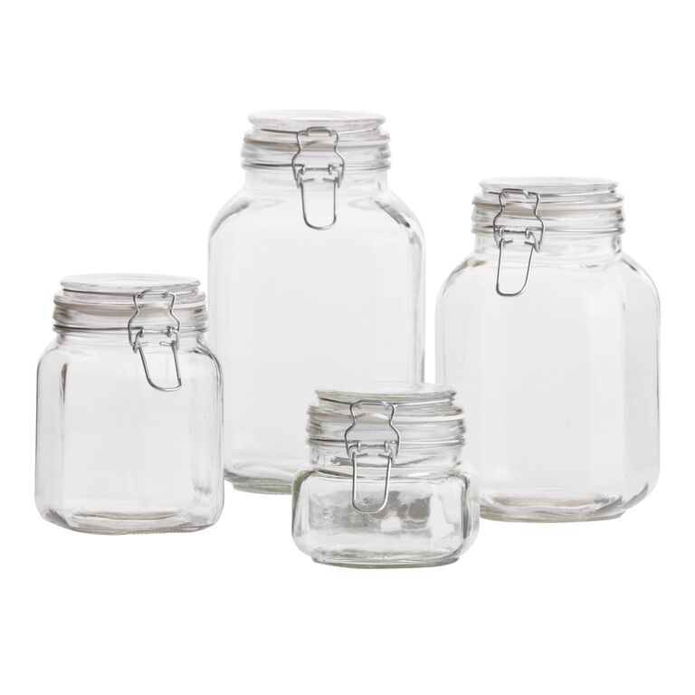 Personalized Christmas Cookie Glass Jar With Airtight Seal Lid