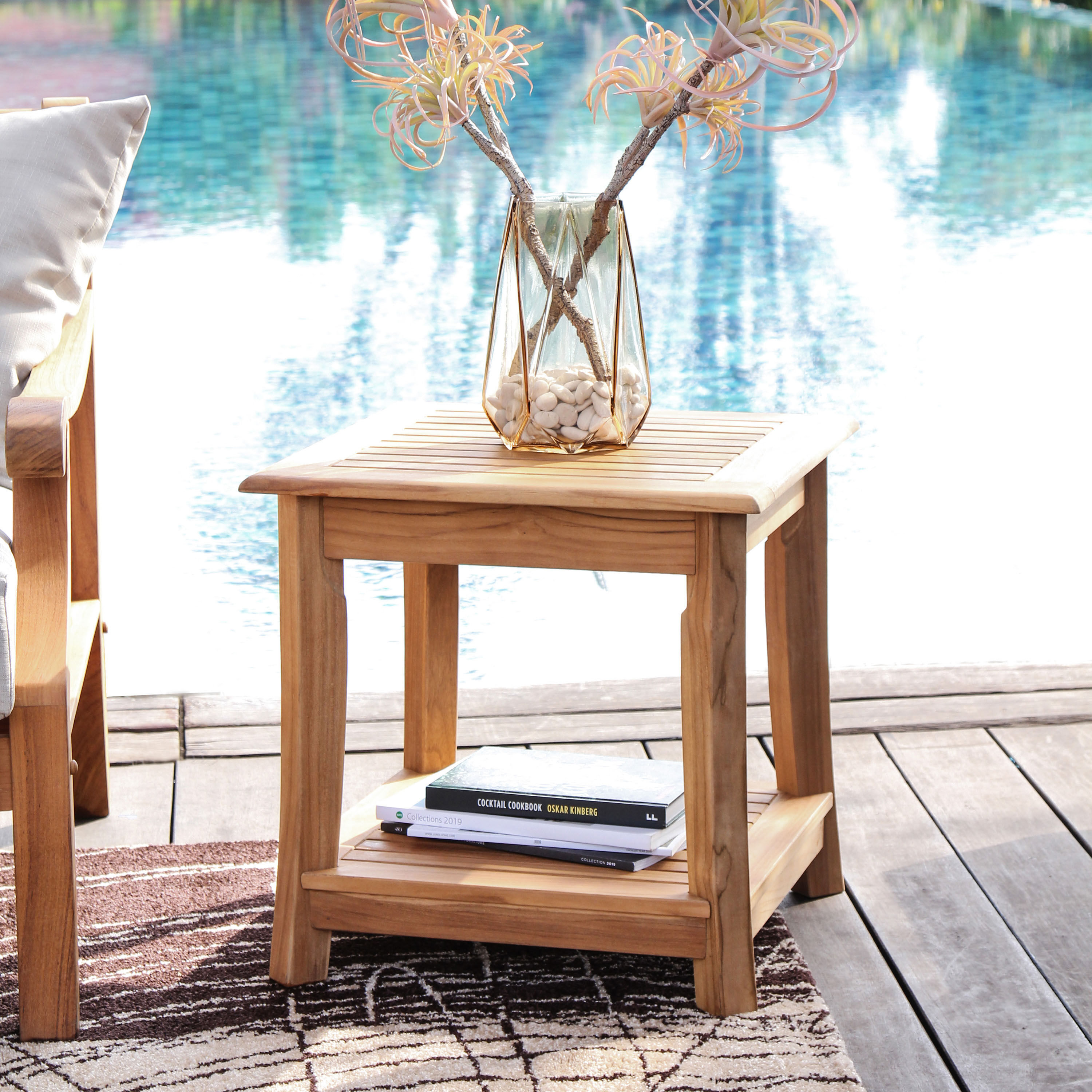 World market best sale teak table