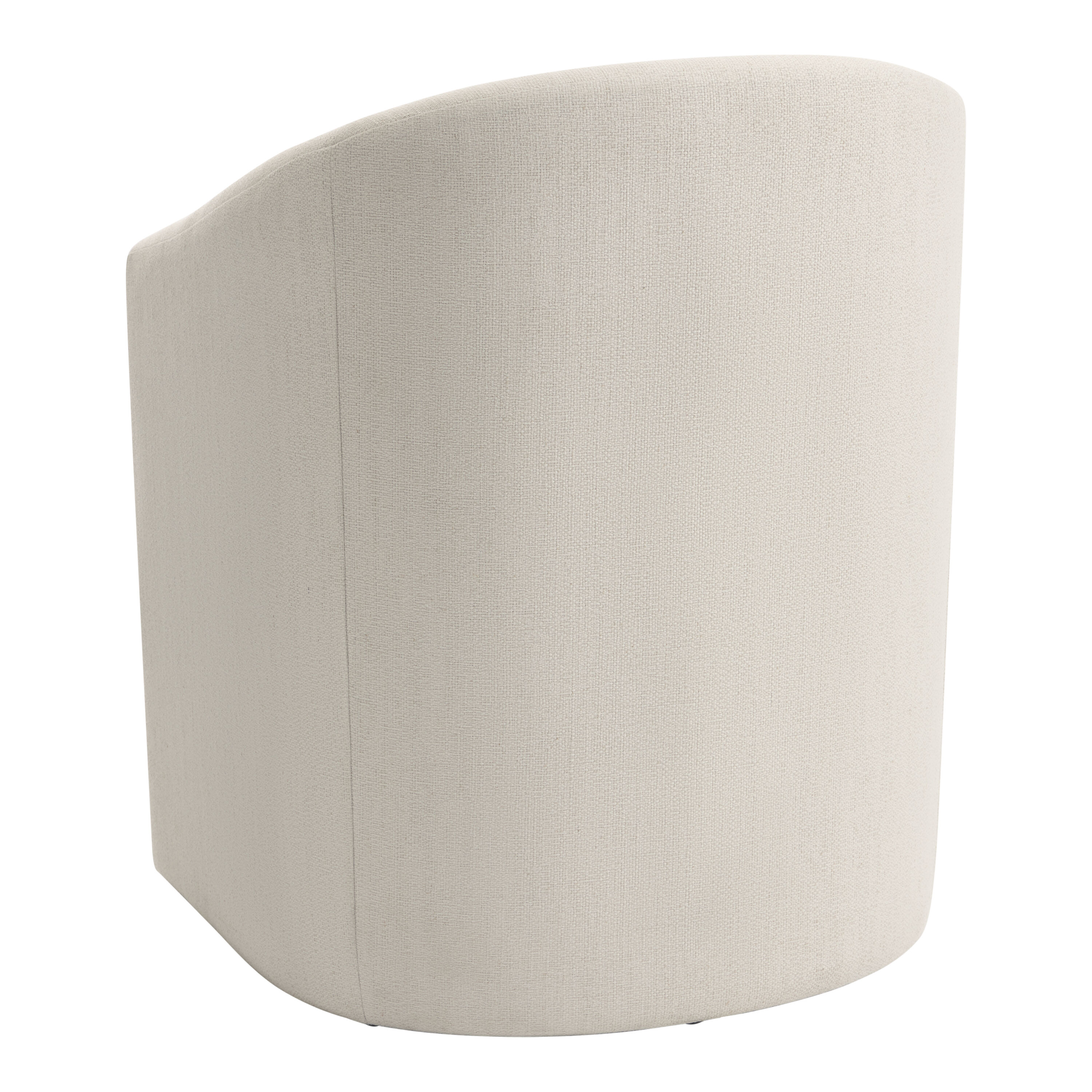 Euclid Heathered Ivory Barrel Back Upholstered Dining Chair image number 3