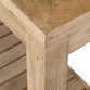 Askew Wood Console Table with Slatted Shelf image number 4