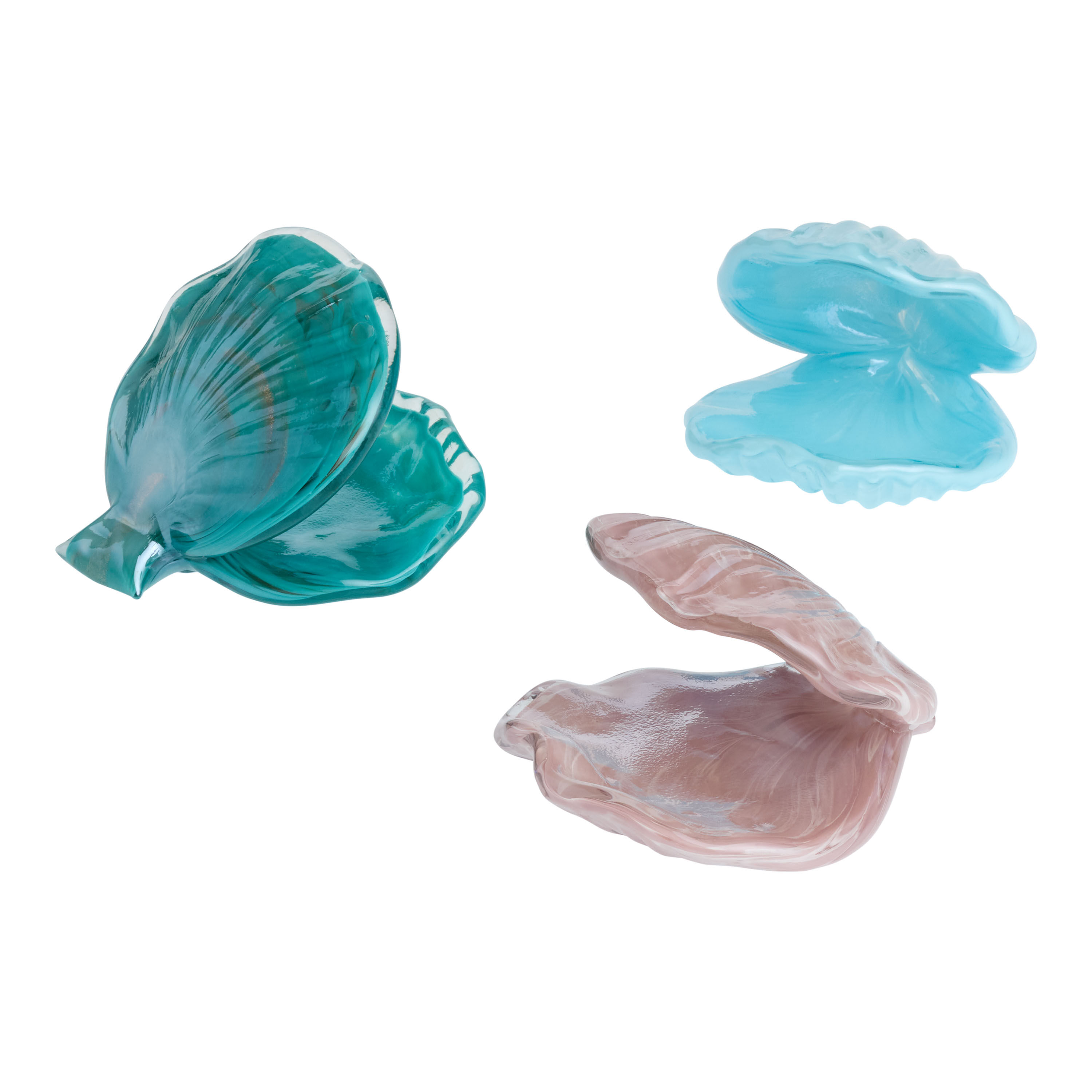 Glass Shell Decor Set of 3 image number 0