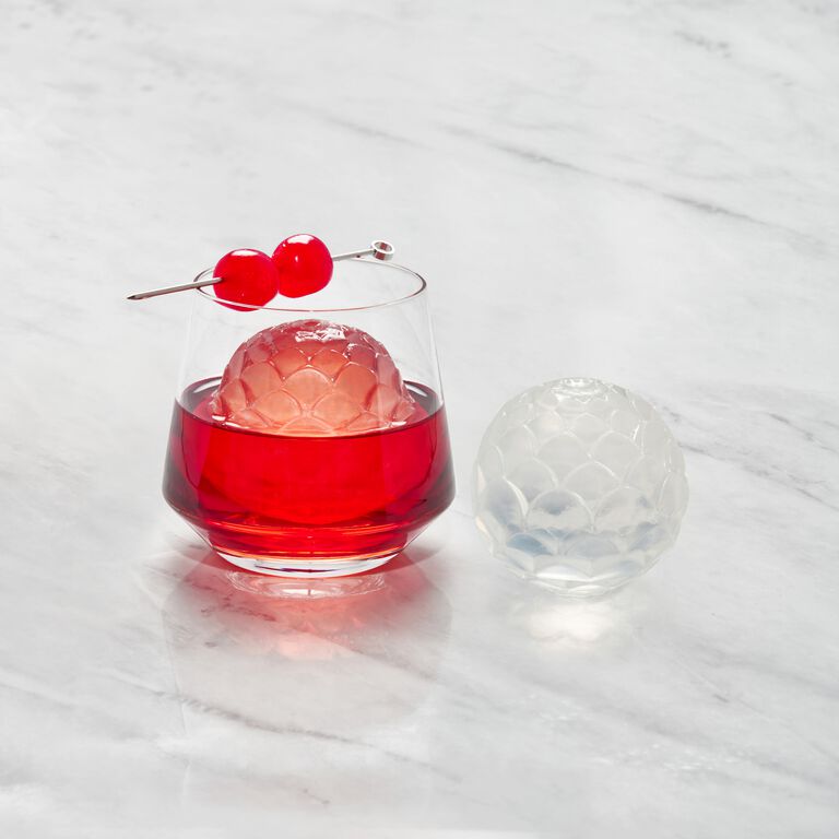 Large Ice Cube Maker Silicone Ice Mold 6 Cell Sphere Ice Ball Mold