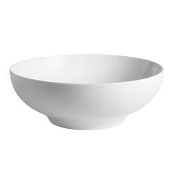 Spin White Porcelain Serving Bowl