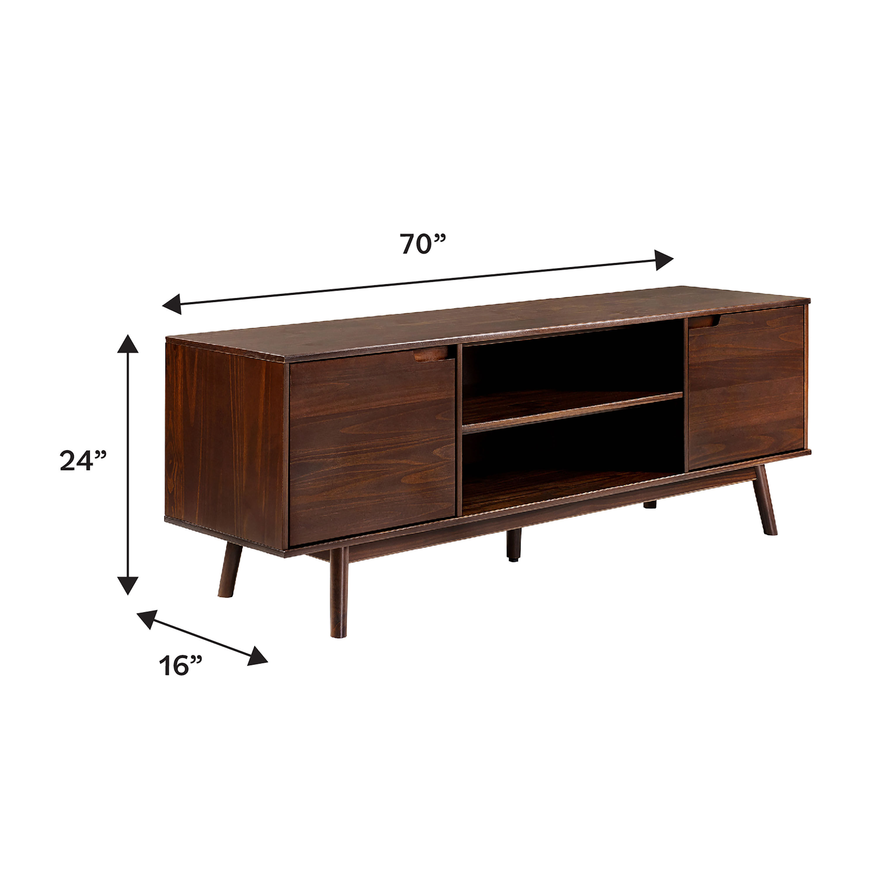 Adair Wood Mid Century Media Stand image number 2