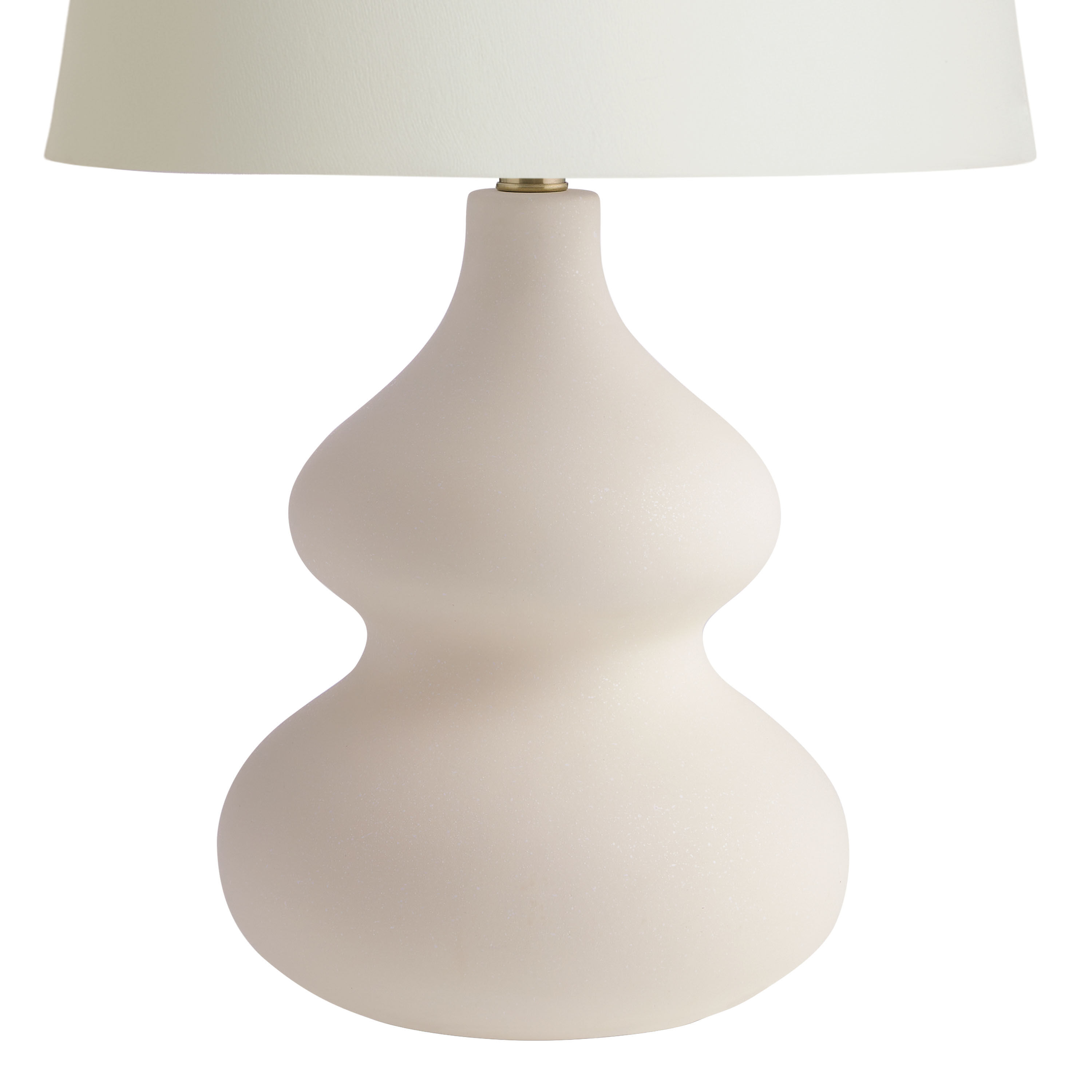 Large white lamp base top