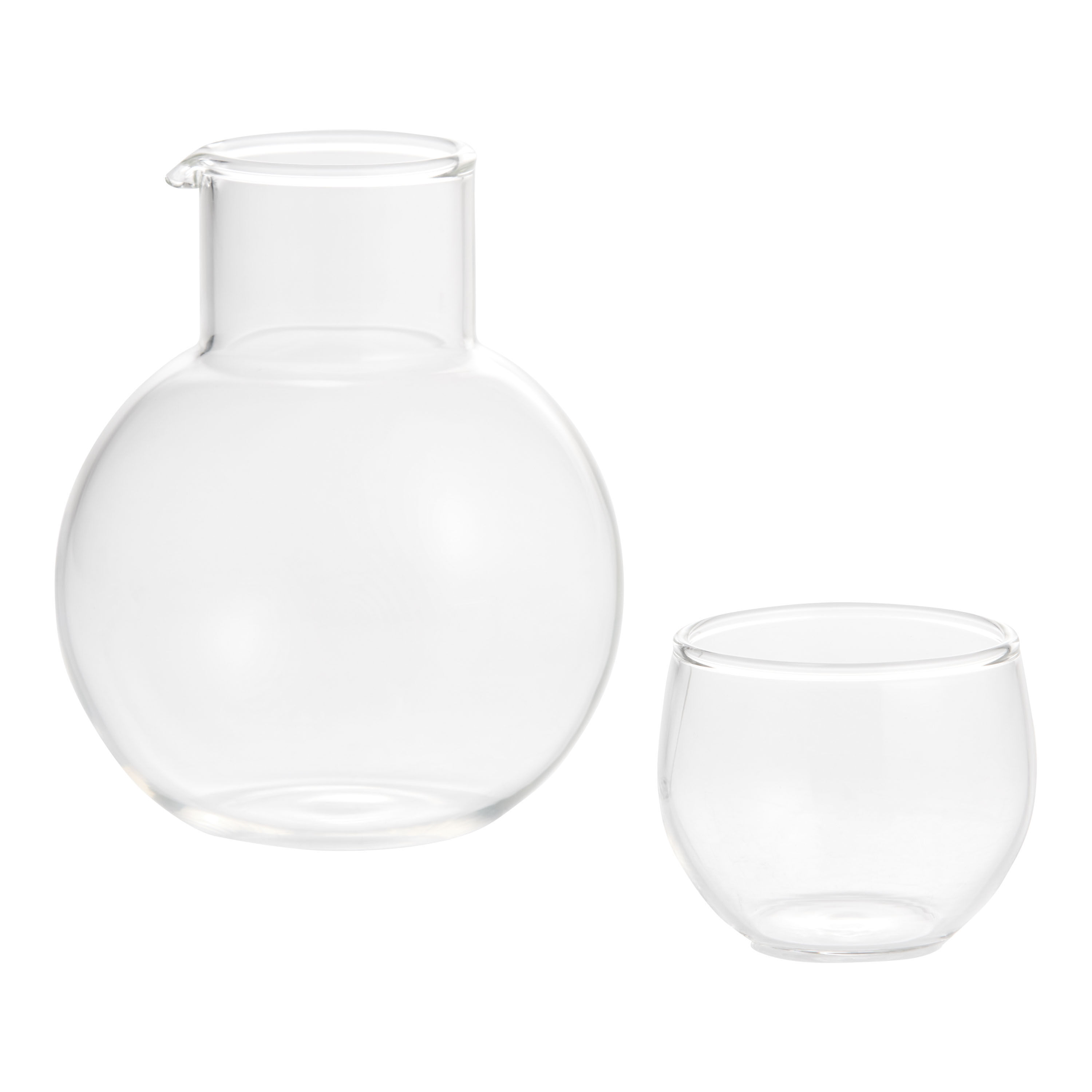 Mini Rounded Sake Carafe and Glass Set image number 0