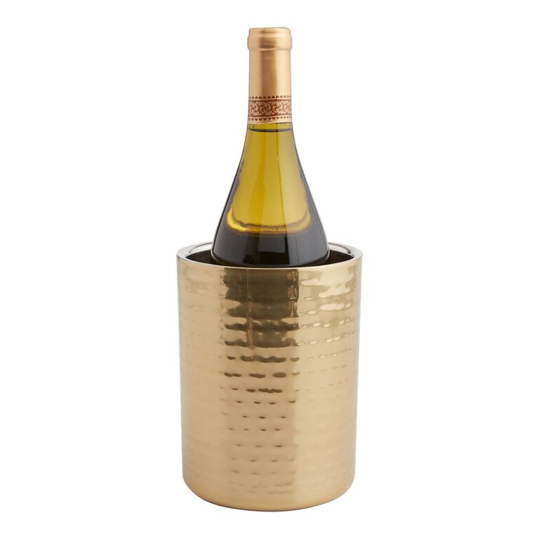Julian Gold Hammered Wine Chiller image number 3