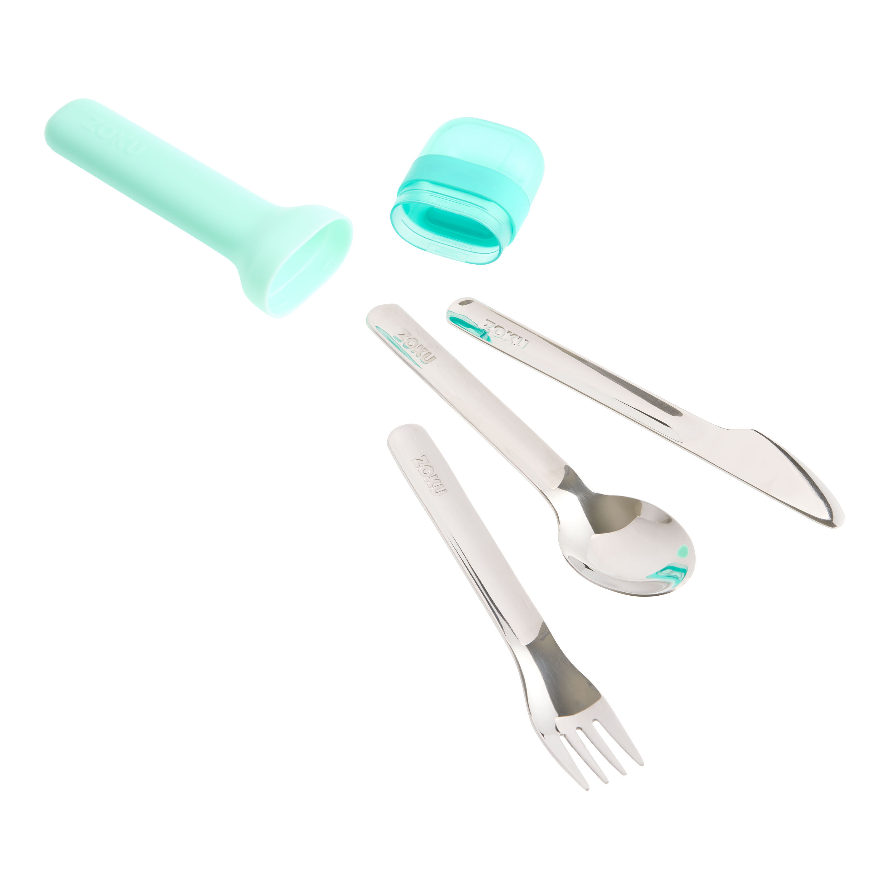 Zoku Blue Pocket Travel Utensil Set image number 1
