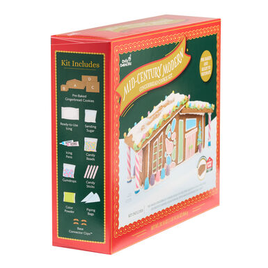 Woodland Mid Century Modern Gingerbread House Kit Woodland Mid Century Modern Gingerbread House Kit