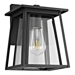 Stern Black Metal Outdoor Wall Sconce
