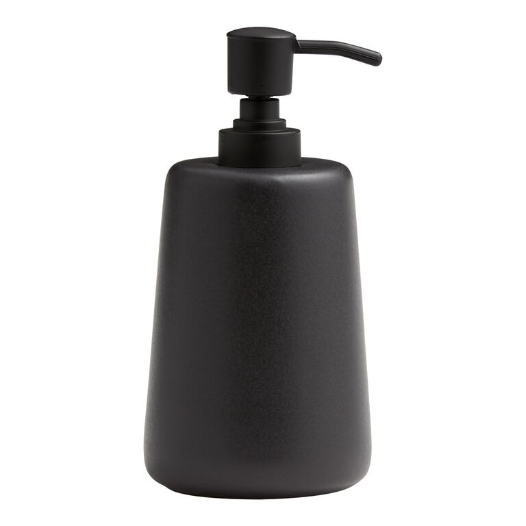 Matte Black Ceramic Bathroom Accessories Collection image number 2