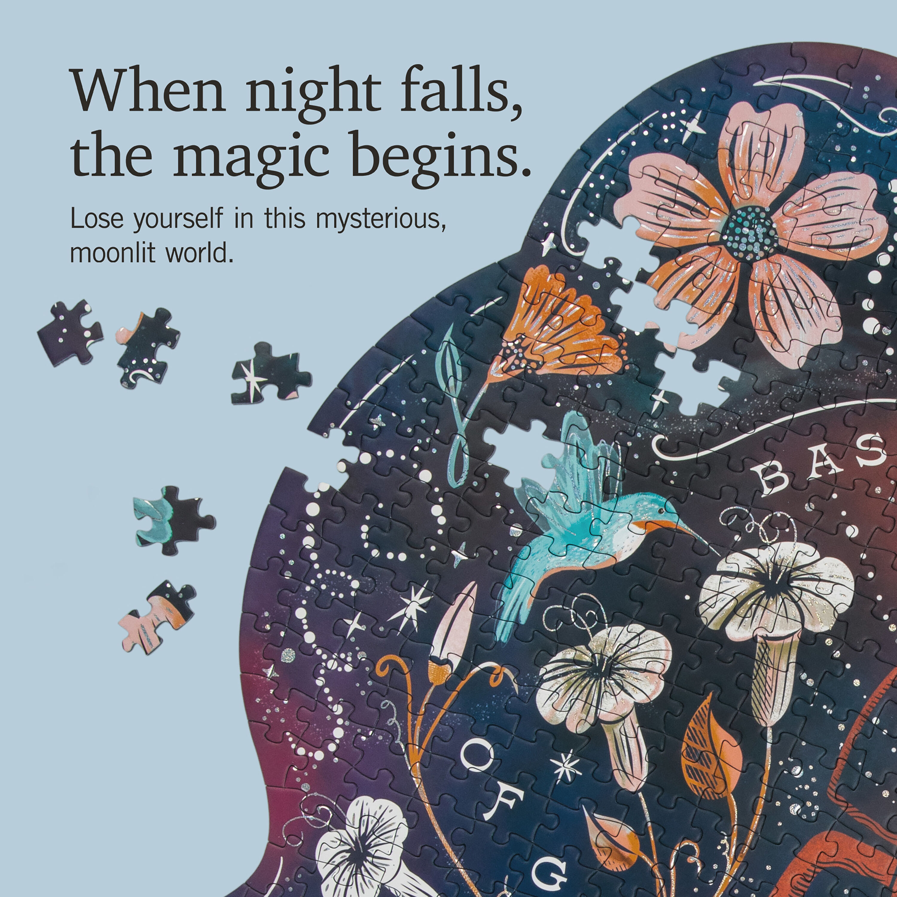 Lantern Press Bask in the Glow Shaped 750 Piece Puzzle image number 3