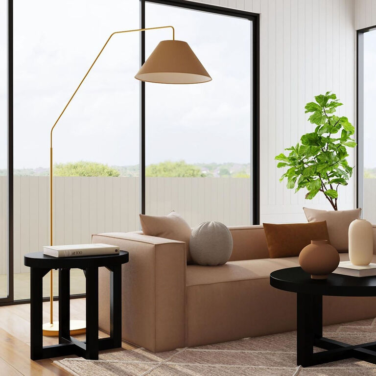 Astell Round Wood X Base End Table image number 2