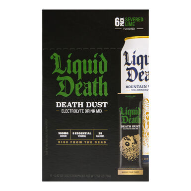 Liquid Death Severed Lime Death Dust Drink Mix Packet Liquid Death Severed Lime Death Dust Drink Mix Packet
