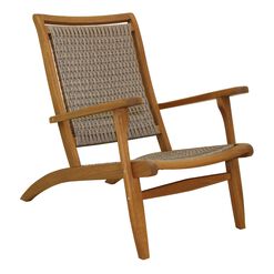 Erich Eucalyptus and All Weather Wicker Outdoor Lounge Chair