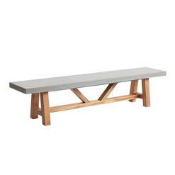 Palmera Faux Cement Outdoor Dining Bench
